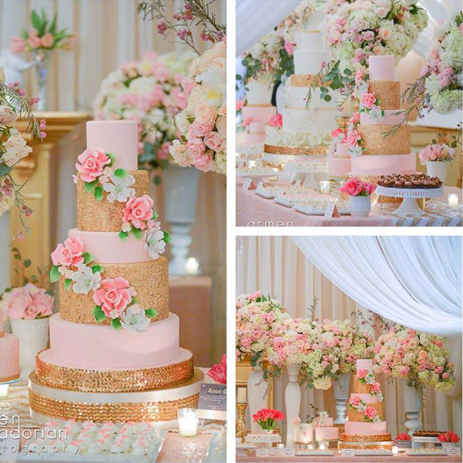 Summer wedding cakes 2015