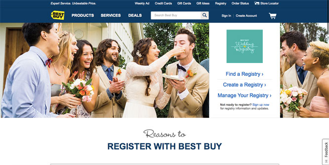 wedding registry