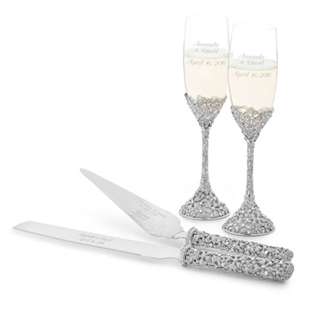 Champagne Flute and Cake Server