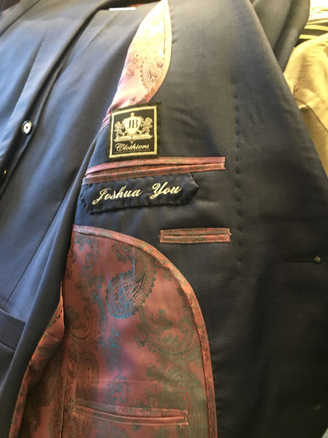 JB Clothiers Suit Fitting Process