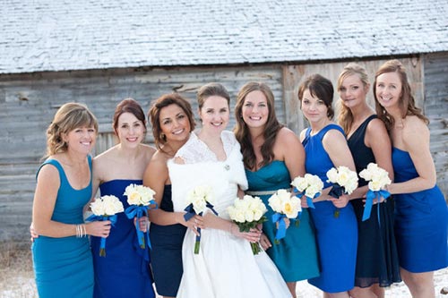 Mismatched Bridesmaids Dresses