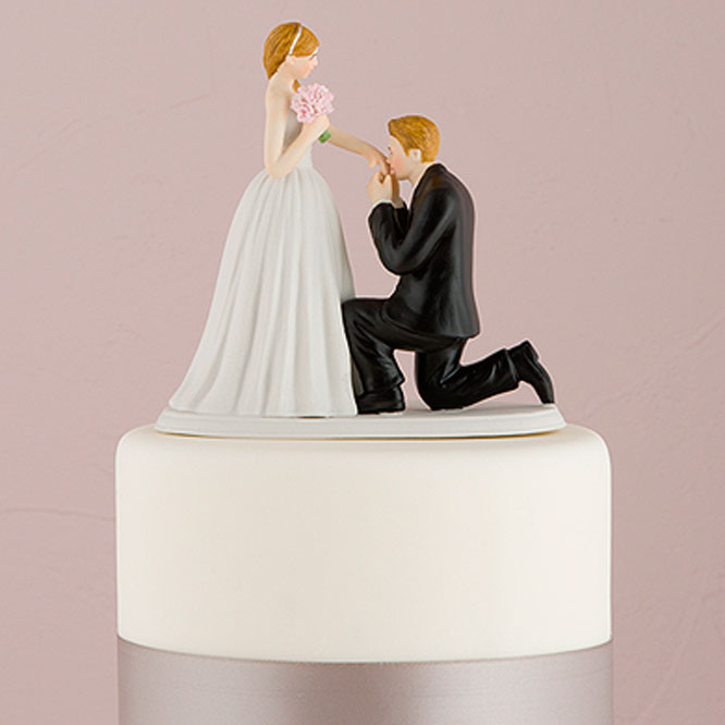 Kneeling Groom Cake Topper