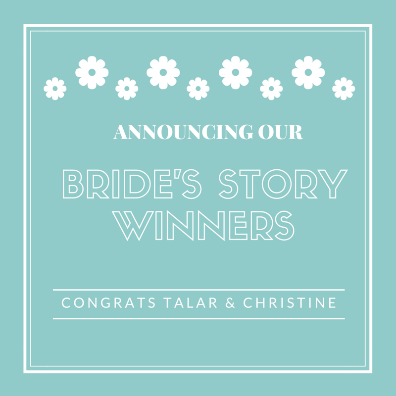 Announcing Our Bride's Story Winners