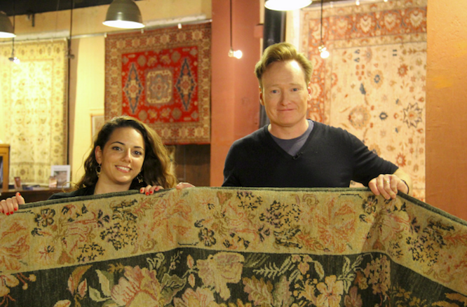 Conan in Armenia Buying Armenian Rug with Sona