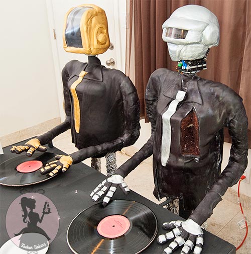 Daft Punk Tribute Cake